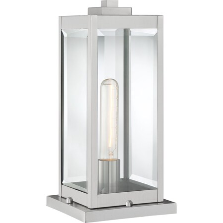 Quoizel Westover 1-Light Stainless Steel Outdoor Post Lantern WVR9106SS